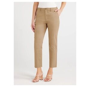 Free Assembly Women’s Slim Straight Chino Pants, 25” Inseam
